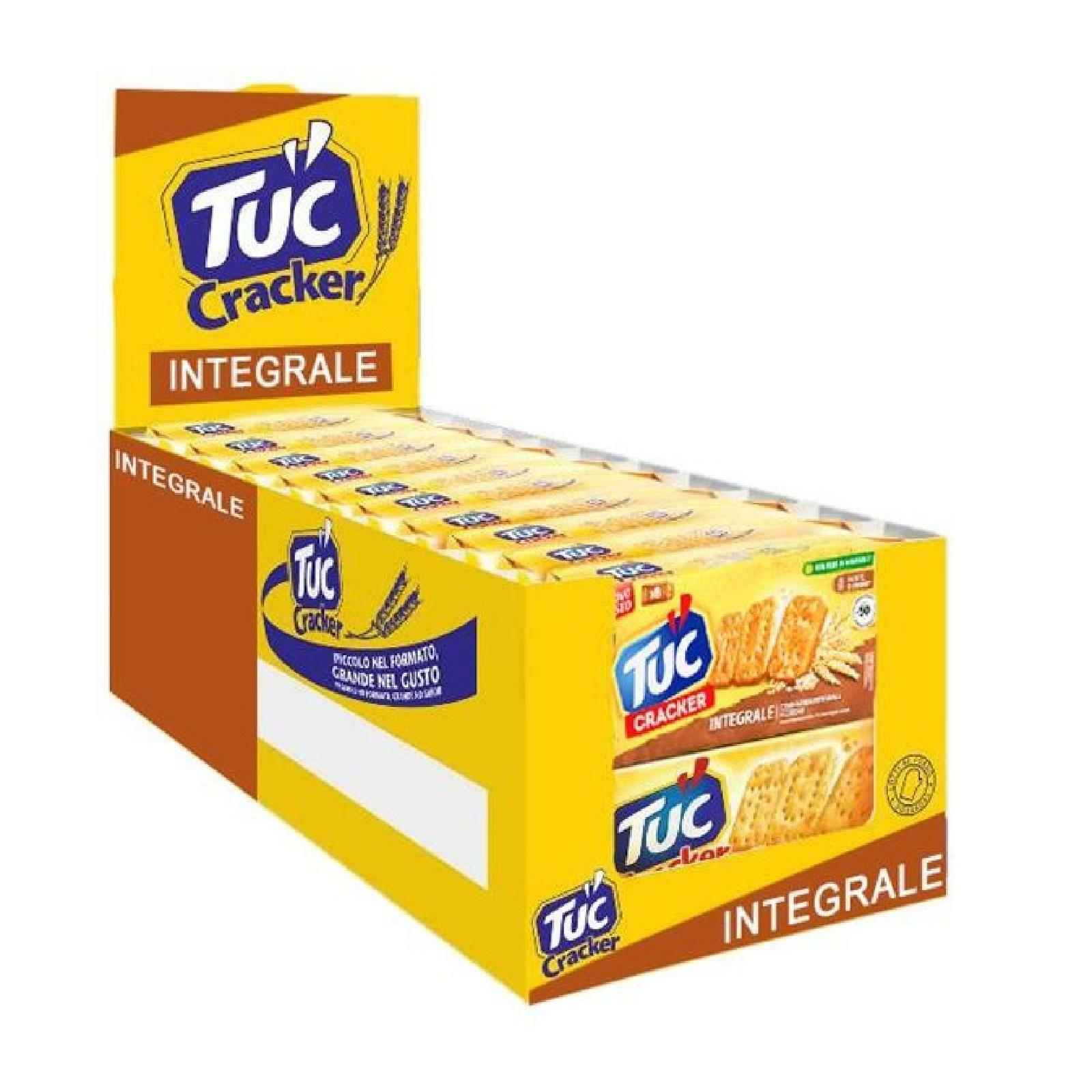 20 PACCHETTI CRACKERS TUC CRACKER INTEGRALE DA 33,3g FARINA INTEGRALE E CEREALI
