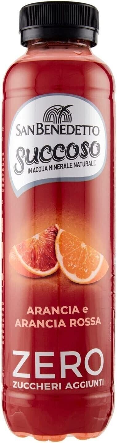 San Benedetto Succoso Zero Arancia e Arancia Rossa 12 Bottiglie da 40cl
