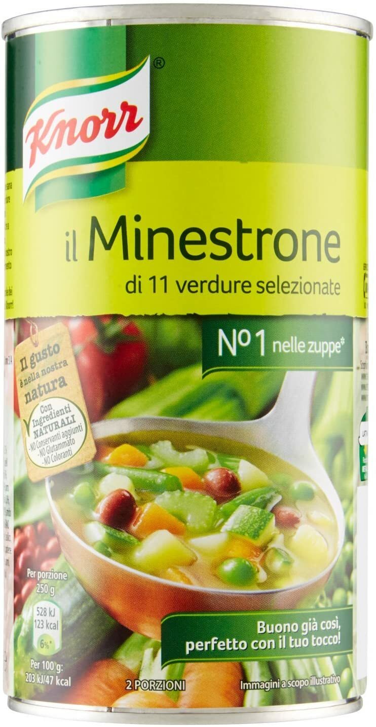 Knorr Minestrone di 11 Verdure Selezionate, 500g