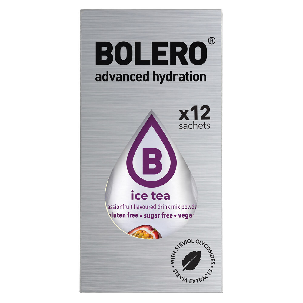BOLERO Drinks - bevanda 12 sticks da 3g - ICE TEA PASSION FRUIT (maracuja)