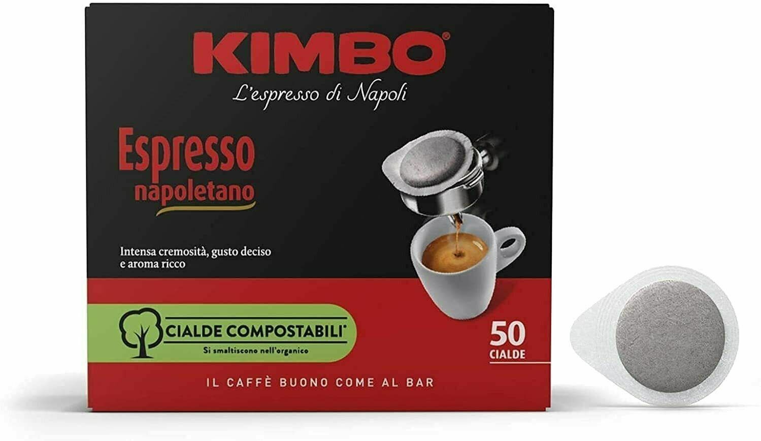 KIMBO CIALDA CIALDE 50 PEZZI CAFFE' ESPRESS NAPOLI NAPOLETANO GUSTO DECISO 10/21