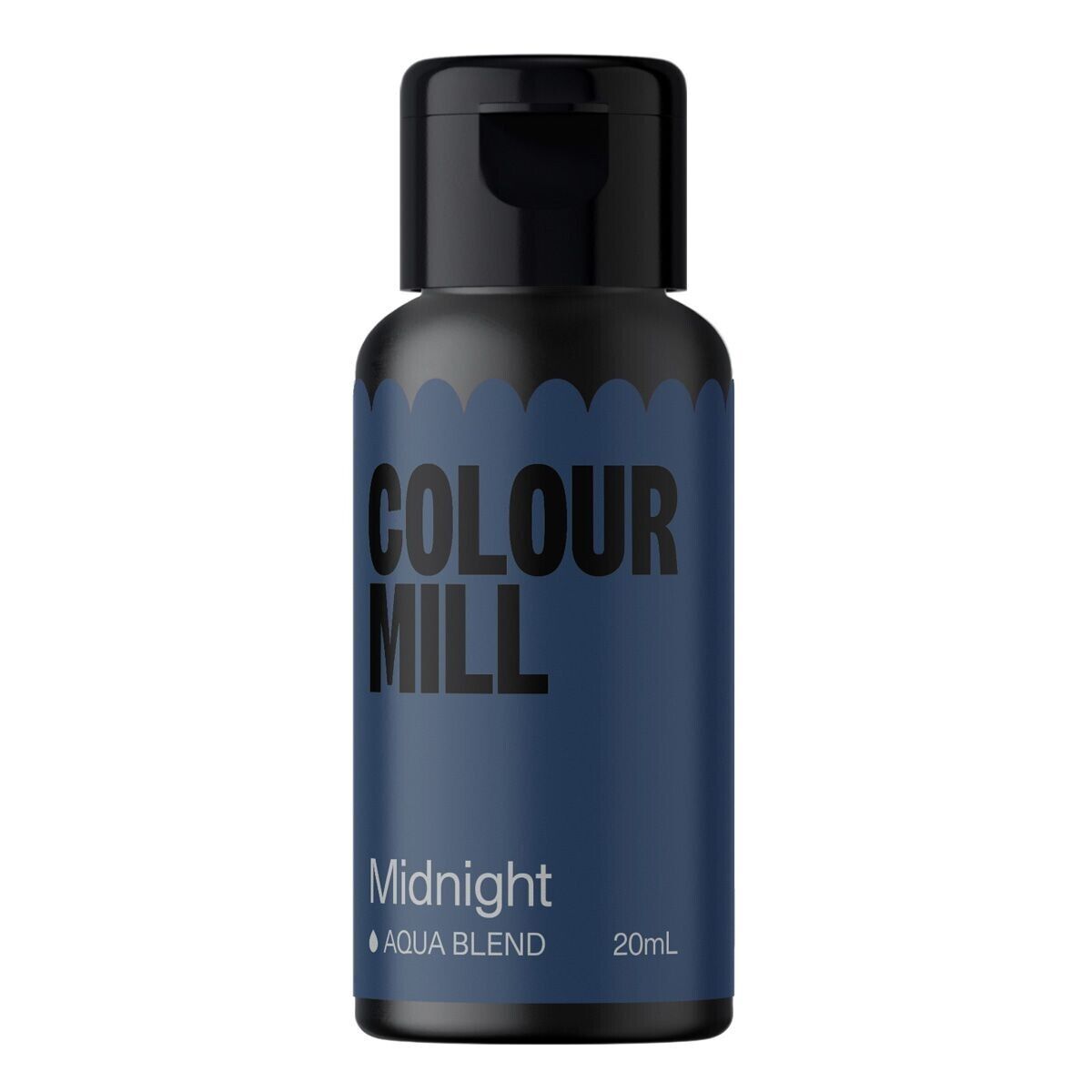 Colorante alimentare Nero "Colour Mill Aqua Blend Midnight" 20 ml a base acquosa