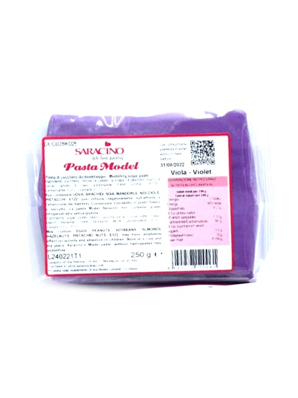 PASTA DI ZUCCHERO MODELLING SARACINO VIOLA 250GR