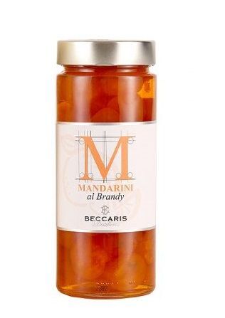 Beccaris - Frutta sotto Spirito Mandarini al Brandy 200 ml.