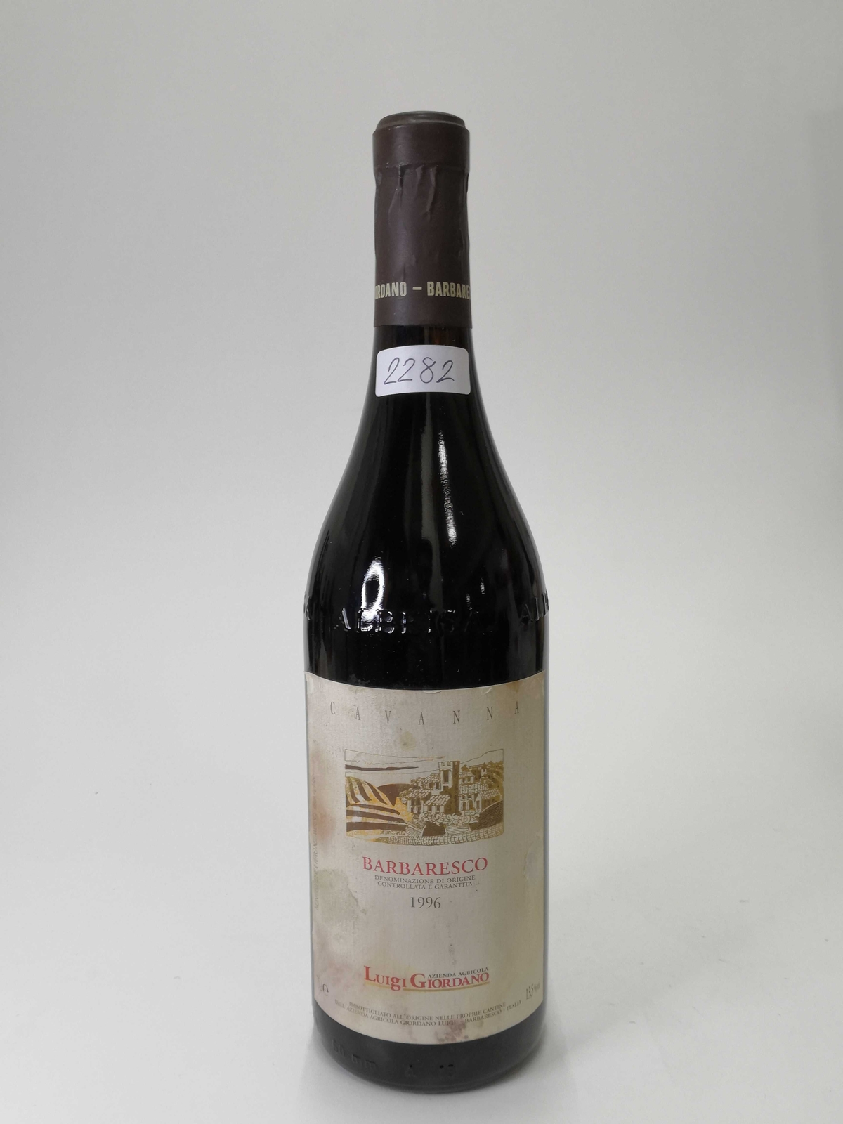 Vintage Bottle - Luigi Giordano Barbaresco DOCG Vigneto Cavanna 1996 0,75 lt. RU