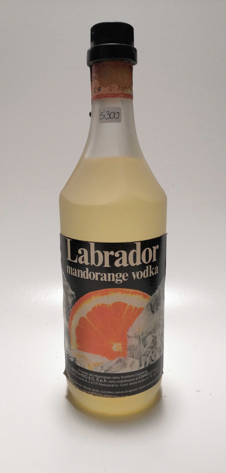 Vintage Bottle - Labrador Mandorang Vodka Bocchino 0,75 lt. - COD. 5300