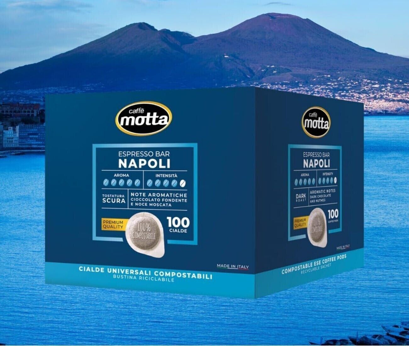 Cialde MOTTA 100 Cialde ESPRESSO BAR NAPOLI Napoletano Caffè SPEDIZIONE GRATIS