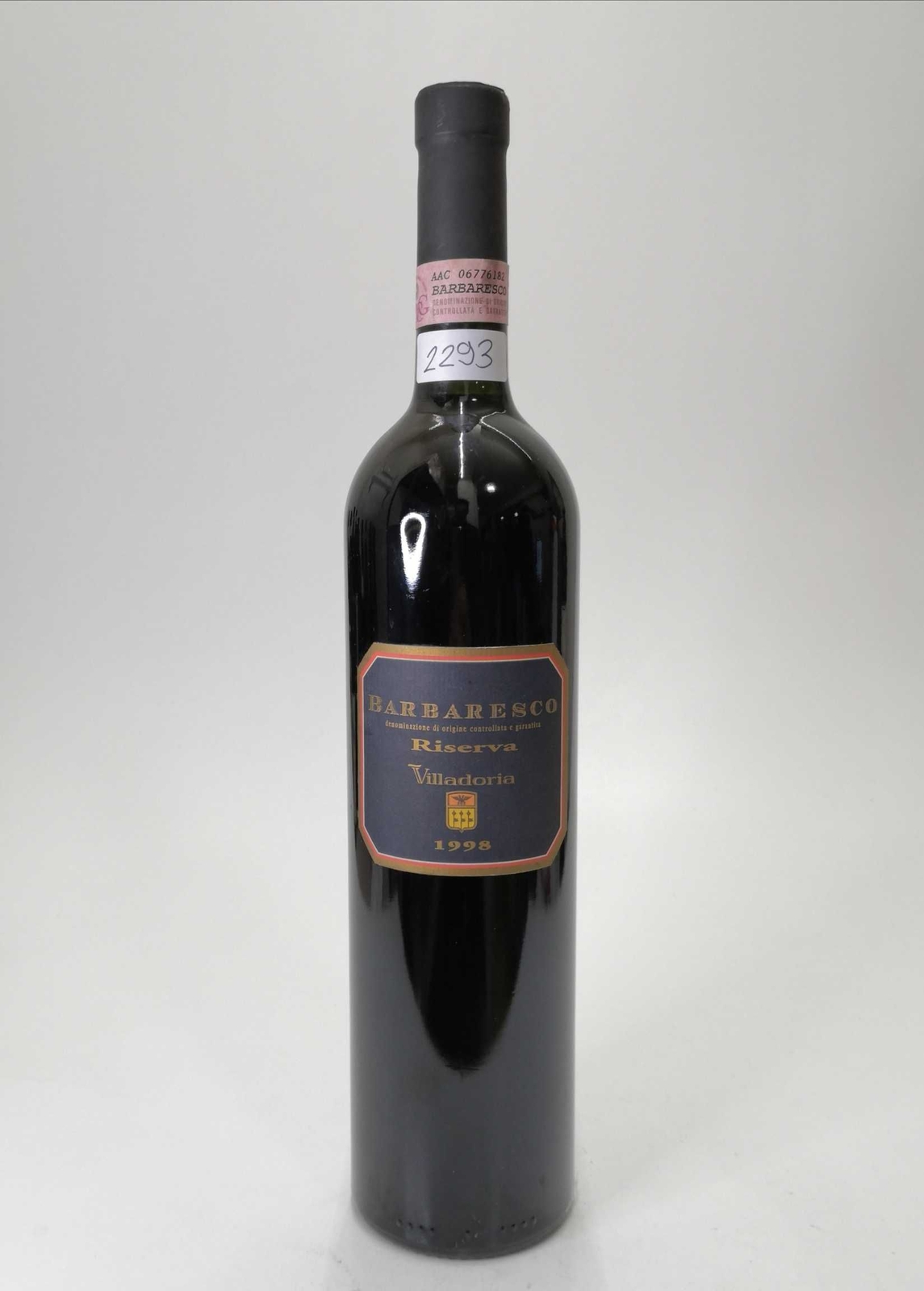 Vintage Bottle - Villadoria Barbaresco Riserva DOCG 1998 0,75 lt. - COD. 2293