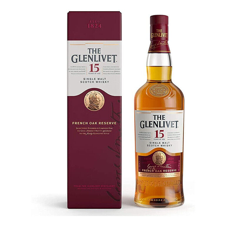 WHISKY THE GLENLIVET-15 YEARS OF AGE- (1 pz) THE FRENCH OAK RESERVE-70CL-ASTUCCI