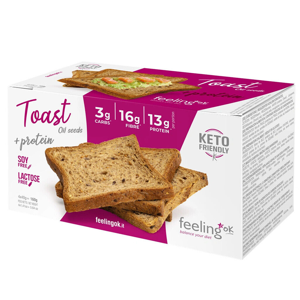 FEELING OK TOAST + PROTEIN 160 GR Semi Oleosi