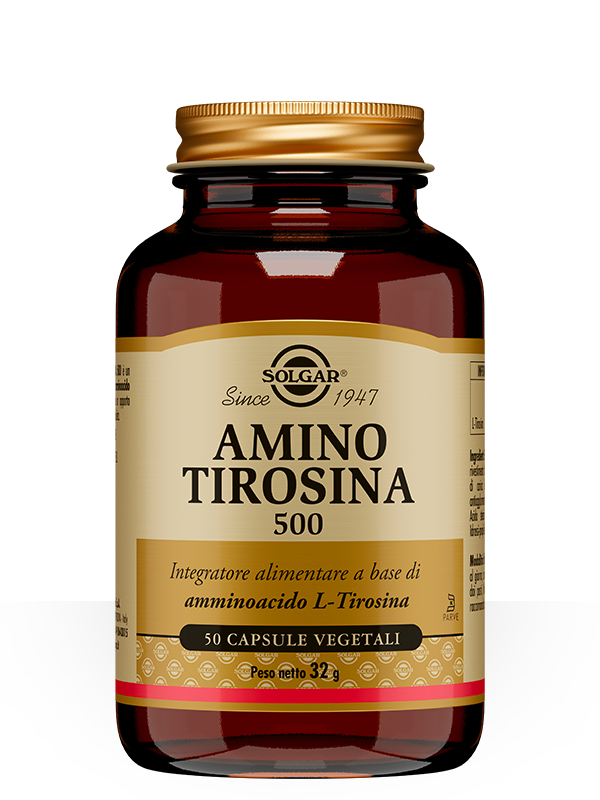 Amino Tirosina 500 Solgar 50 Capsule Vegetali