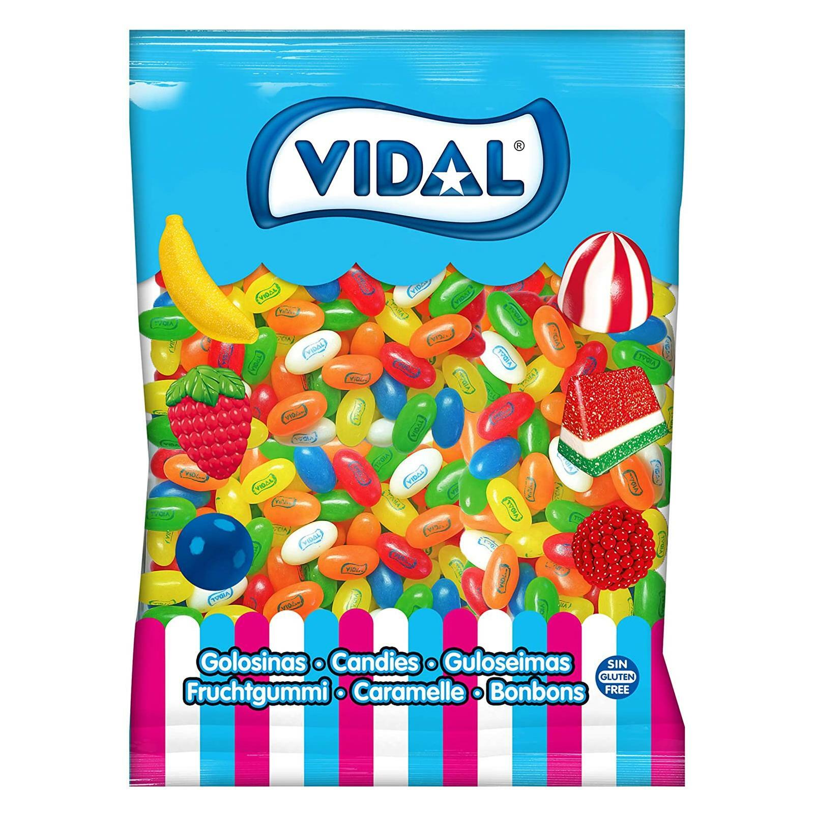 CARAMELLE GOMMOSE JELLY BEANS VIDAL BUSTA DA 2 KG CARAMELLE FAGIOLI FRUTTA