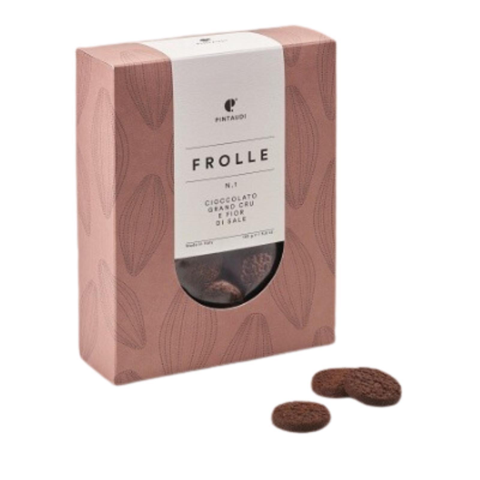 Biscotti Pintaudi Frolle Cioccolato Gran Cru e Fior di Sale Pacco da 160 g