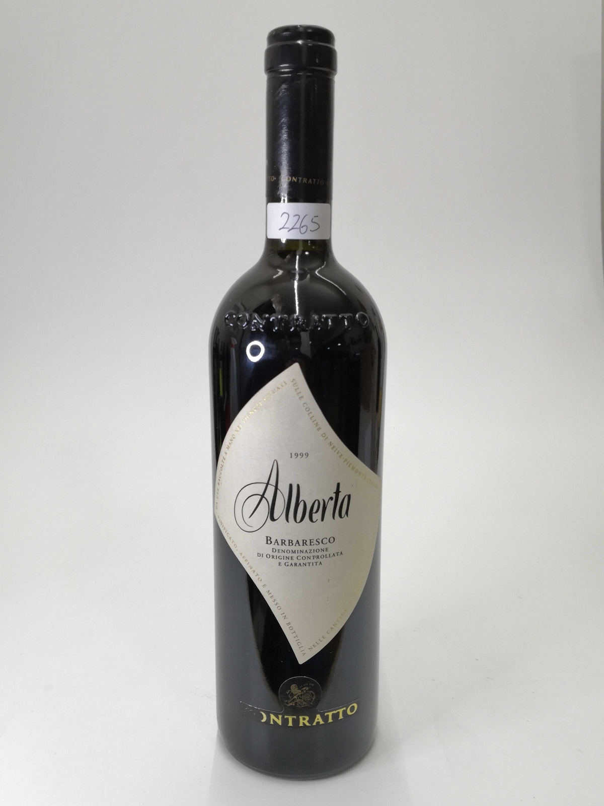 Vintage Bottle - Contratto Barbaresco DOCG "Alberta" 1999 0,75 lt. - COD. 2265