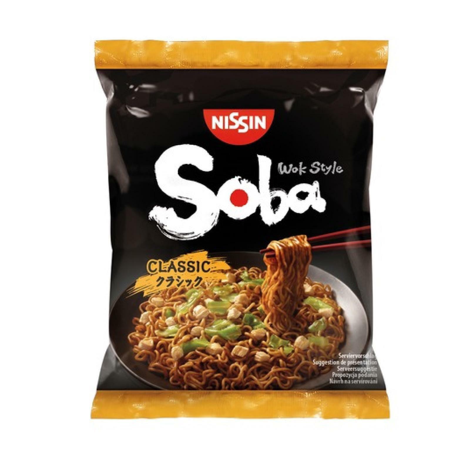 NOODLES NISSIN SOBA WOK STYLE CLASSIC 110g CIBO GIAPPONESE CINESE ASIAN