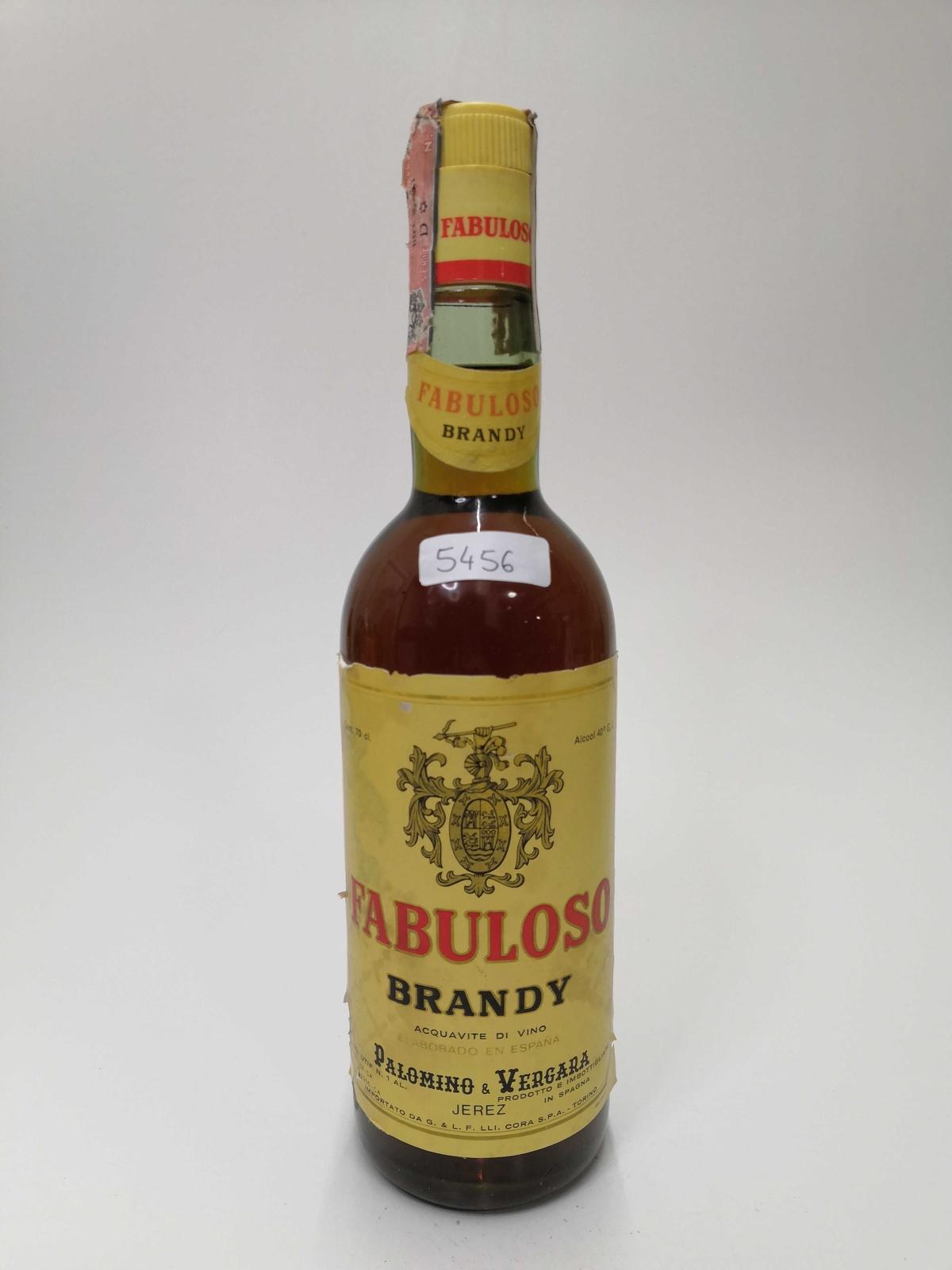 Vintage Bottle - Palomino & Vegara Brandy Fauloso 0,70 lt. - COD. 5456