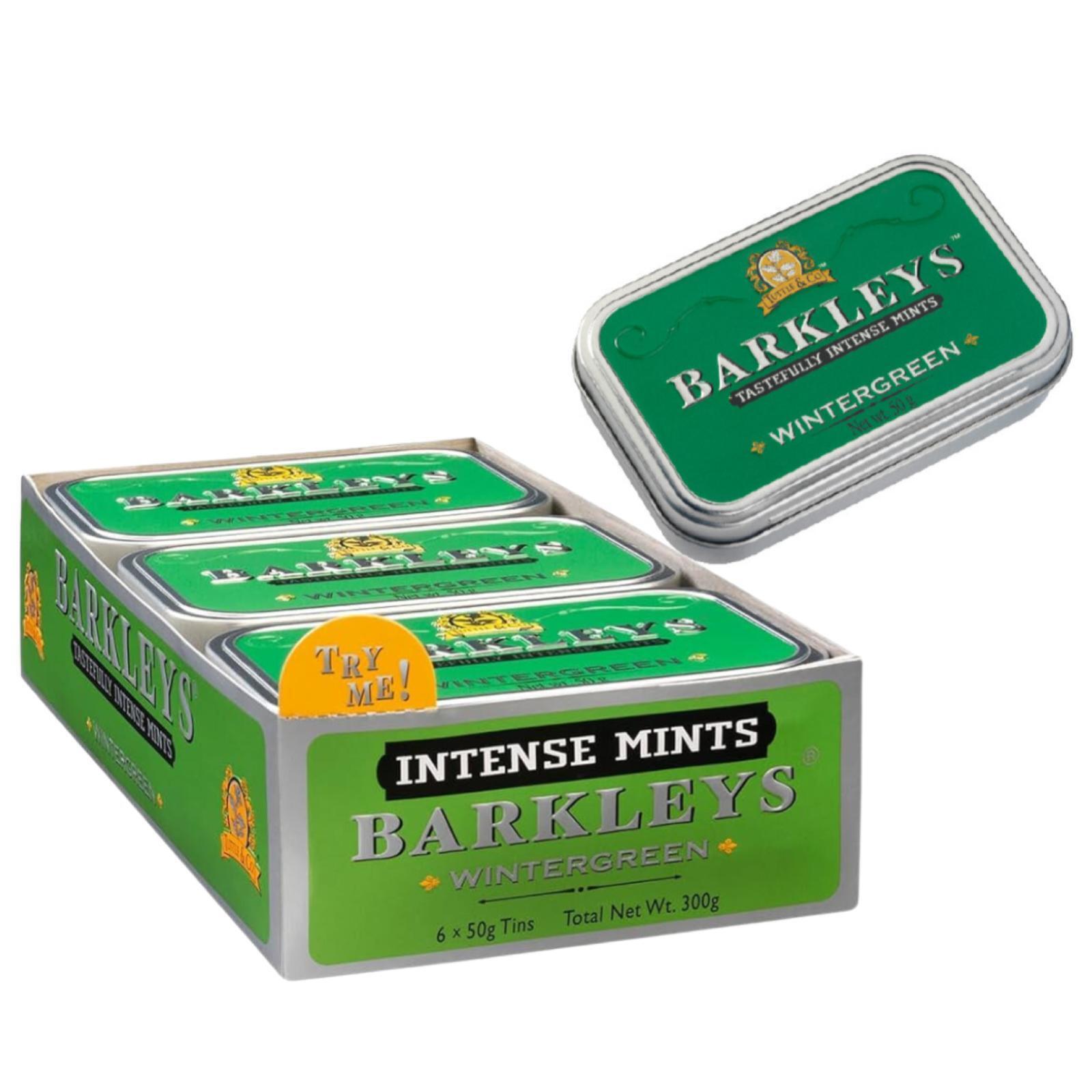 Caramelle Alla Wintergreen Eucalyptus Barkleys Wintergreen Tuttle & Co.6 x 50 g