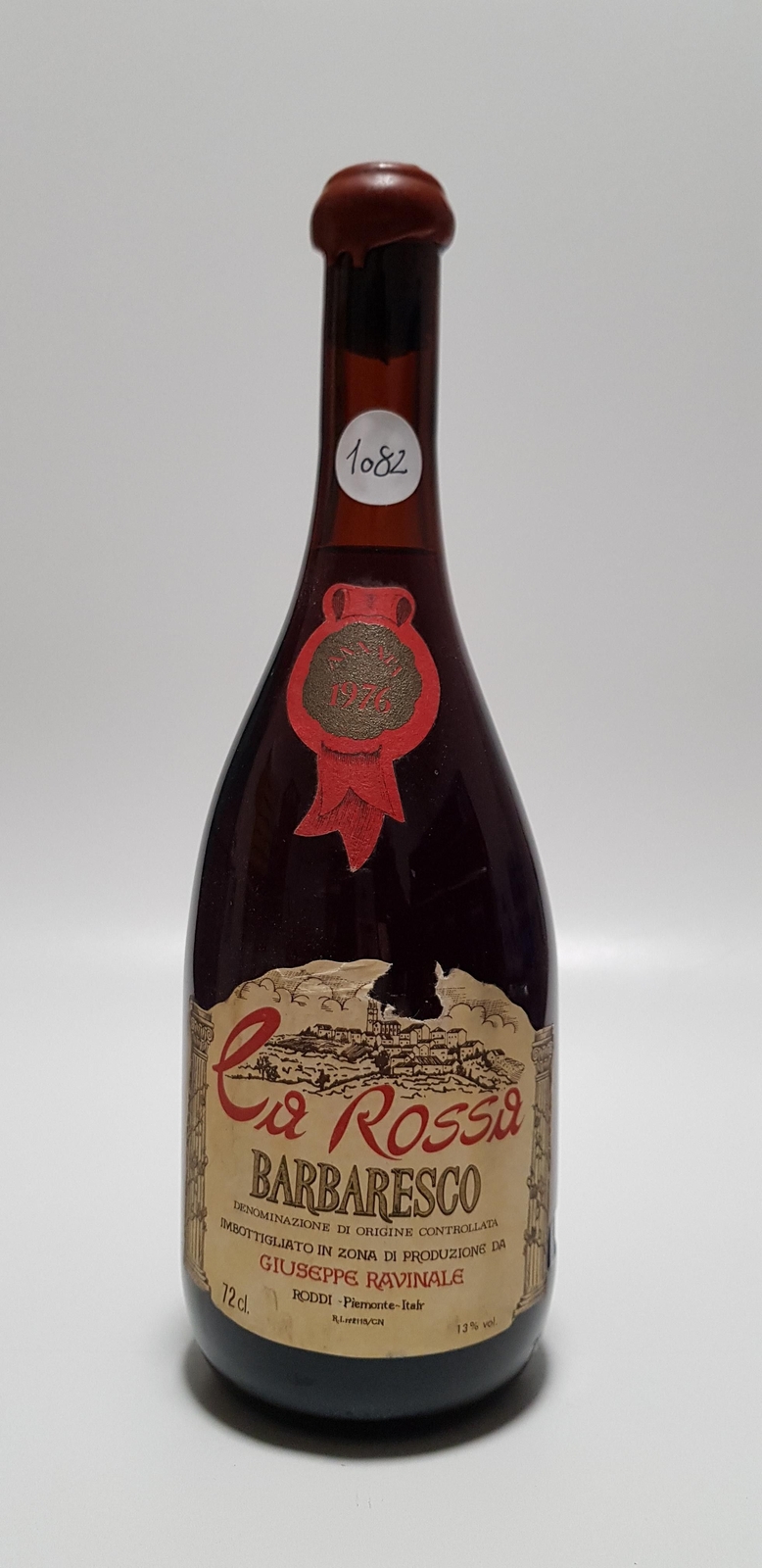 Vintage Bottle - Giuseppe Ravinale Barbaresco "Ca Rossa" 1976 0,72 lt. - COD. 10
