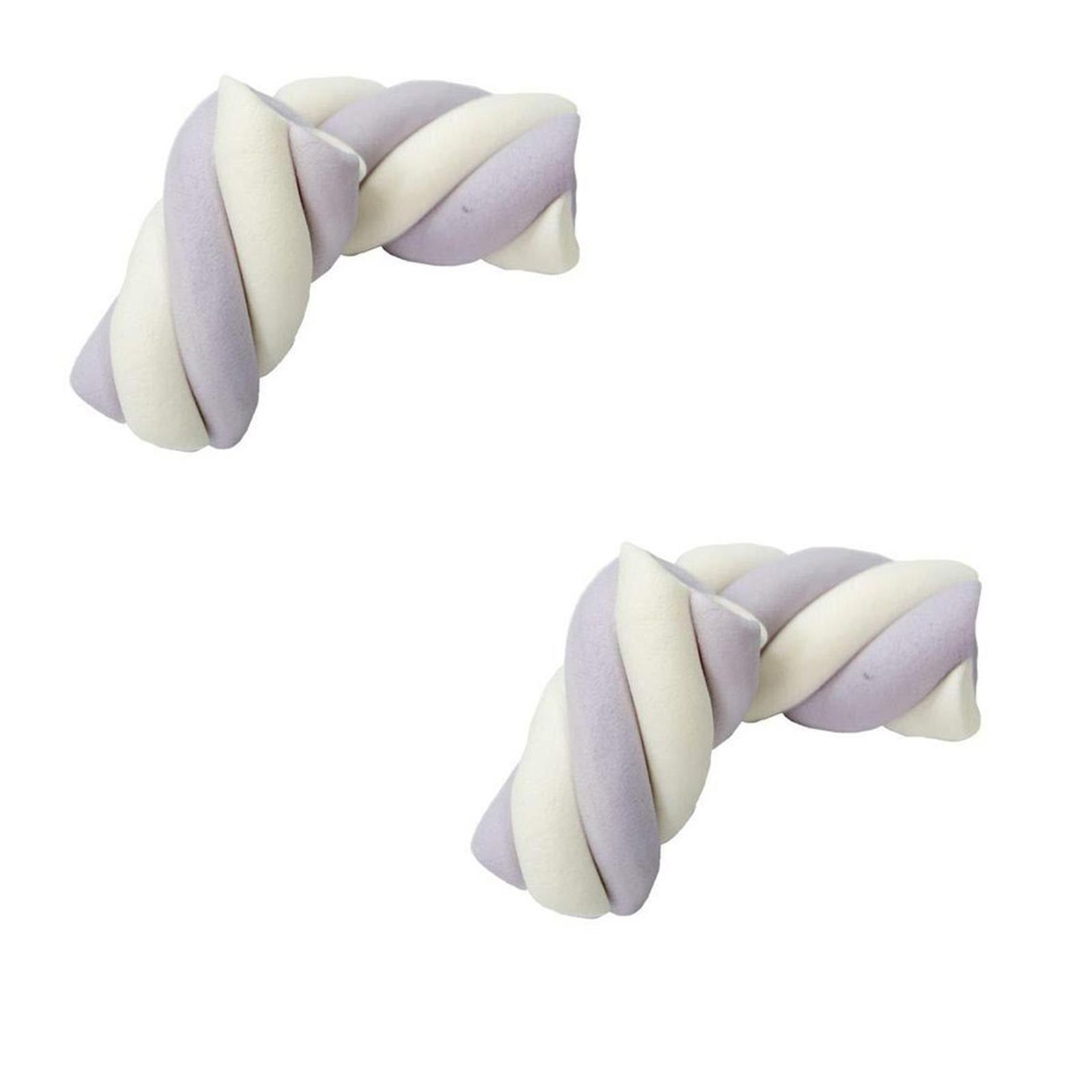 Marshmallow Bulgari Estruso Treccia Bianco e Glicine 1 Kg Dolci e Morbide