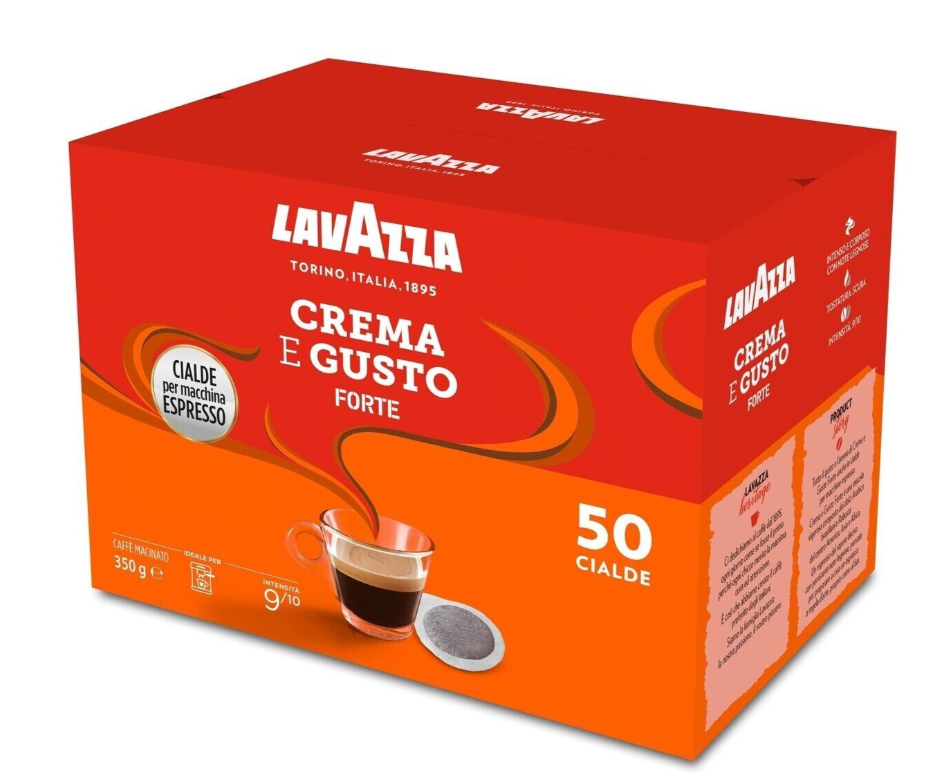 Cialde LAVAZZA CREMA E GUSTO FORTE 50 Cialde Box Caffè SPEDIZIONE GRATIS