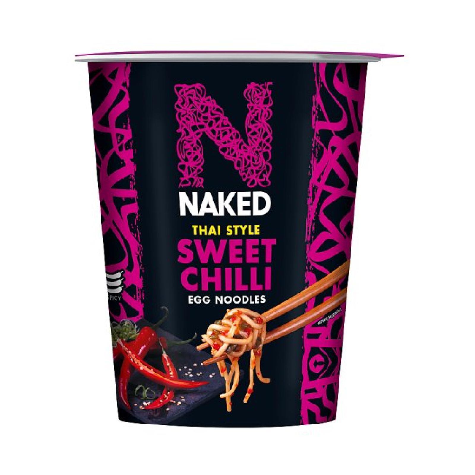 Noodles Naked Thai Style Sweet Chilli Peperoncino Dolce Noodles all'Uovo 78g