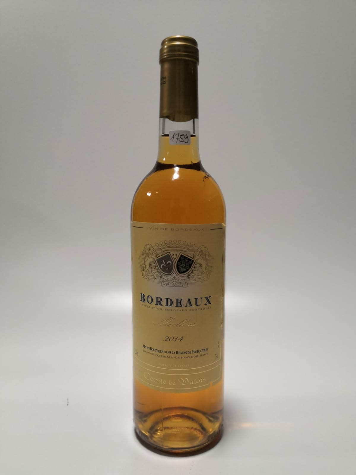 Vintage Bottle - Jean de Roquebrune Moelleux Bordeaux 2014 0,75 lt. - COD. 1759