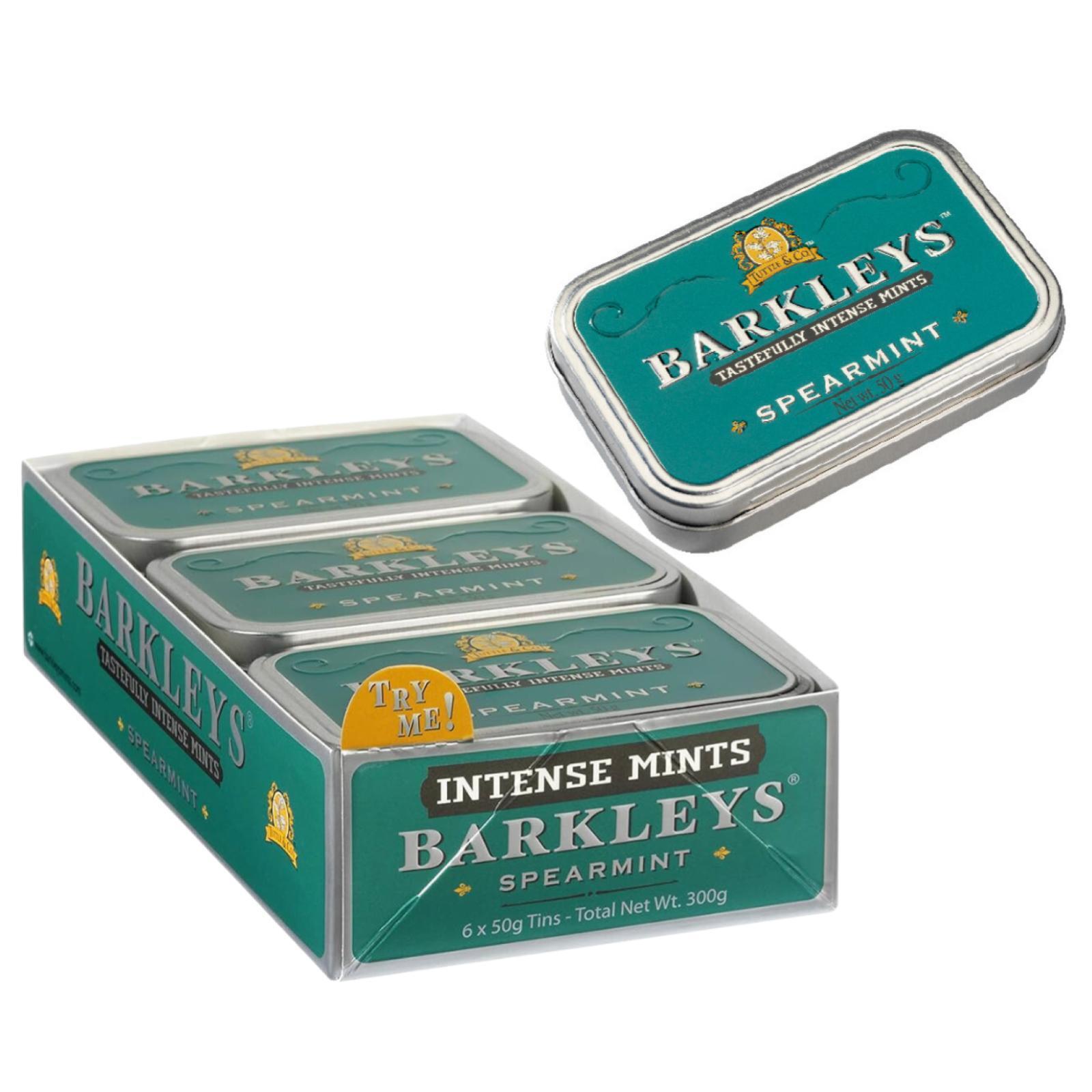 Caramelle Alla Spearmint Barkleys Spearmint Tuttle & Co. Latta 6 x 50 g