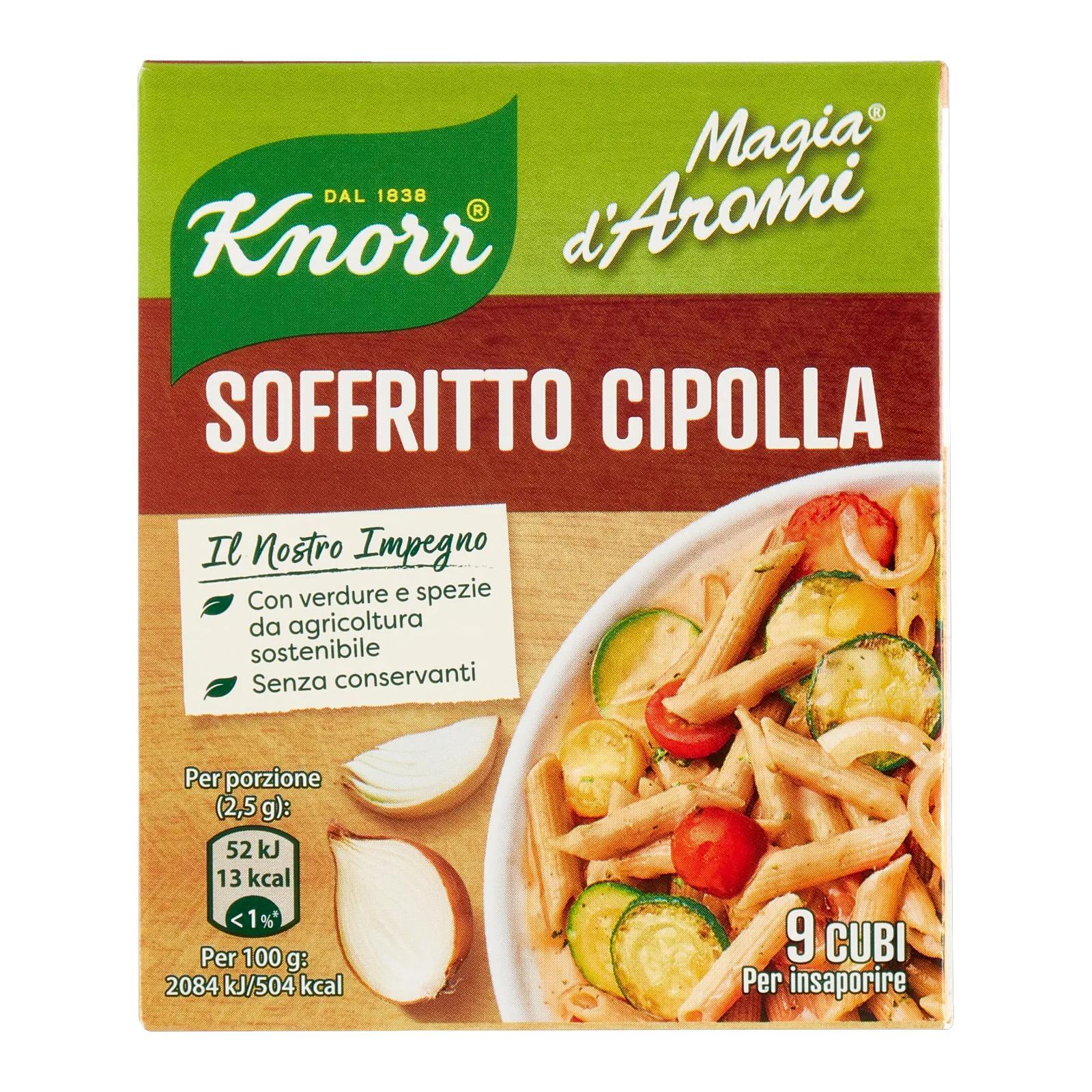 Astuccio Da 9 Cubi Insaporitore Knorr Magia D'Aromi Soffritto Cipolla Sedano