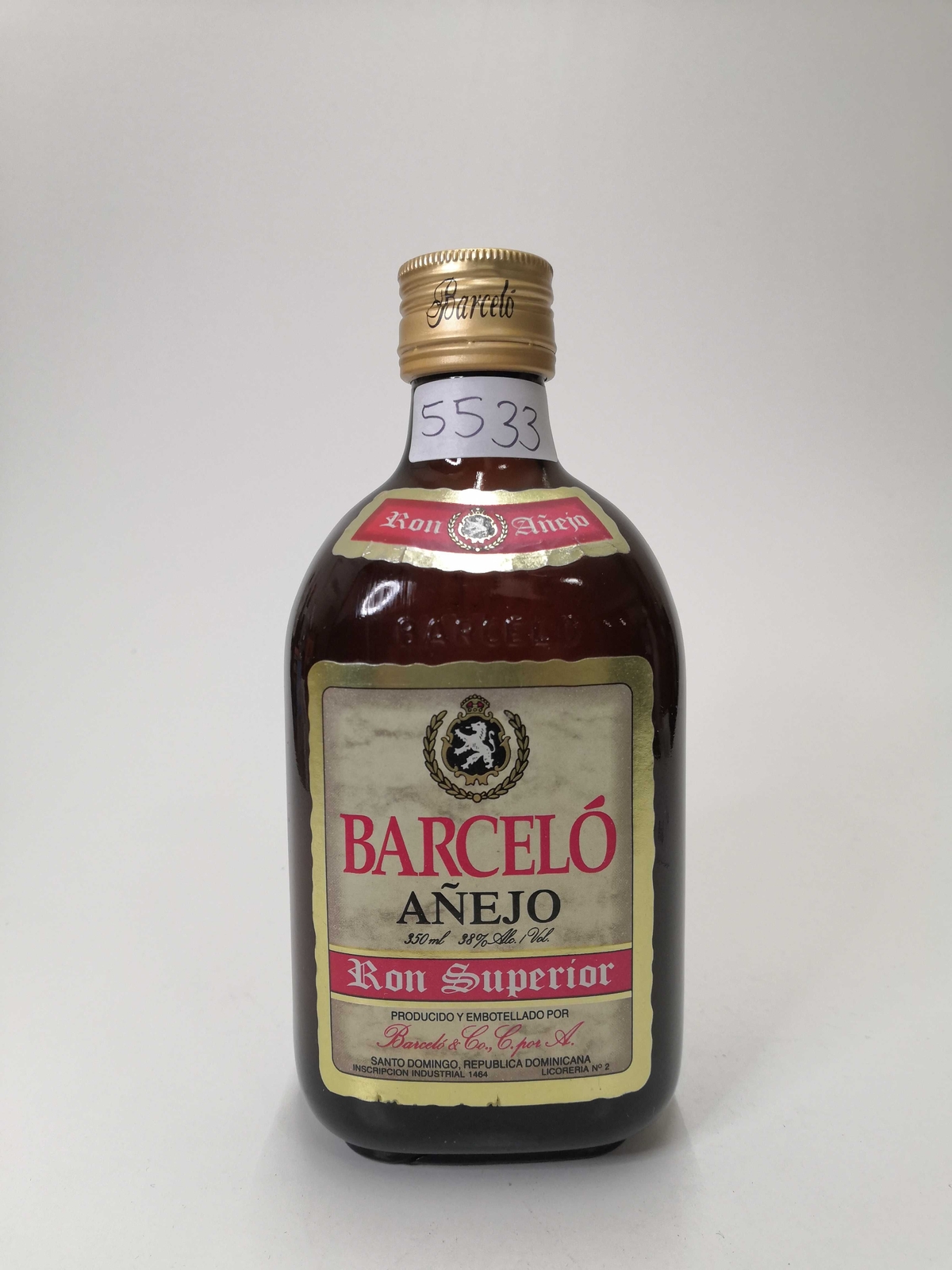 Vintage Bottle - Barcelò Ron Superior Anejo 0,35 lt. MEZZA BOTTIGLIA - COD. 5533