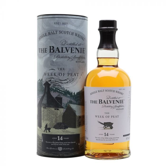 The Balvenie - Single Malt Scotch Whisky "The Week of Peat" 14 y 0,70 lt. + Box