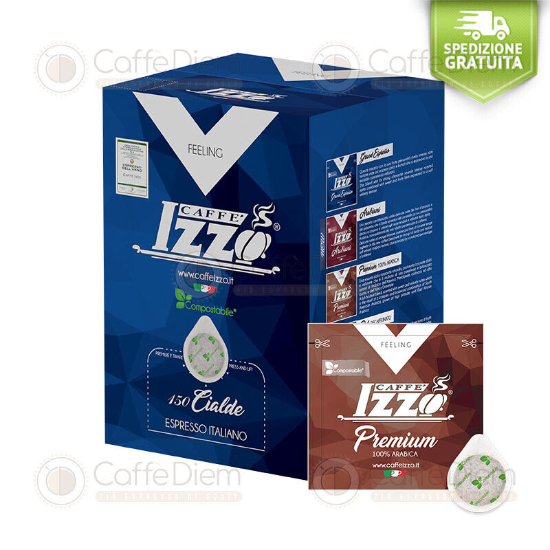 600 Cialde Cialda Caffè Izzo Carta Ese 44mm PREMIUM 100% ARABICA Izzo Caffe