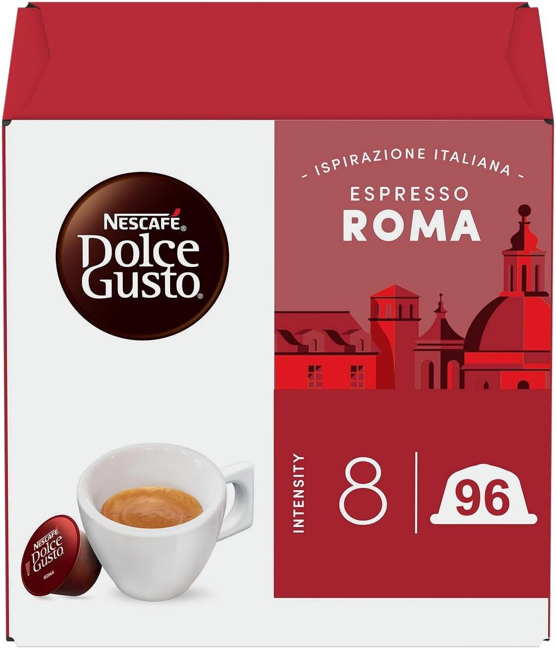 NESCAFÉ DOLCE GUSTO Espresso Roma Caffè, 6 16 unità (Confezione da 6)