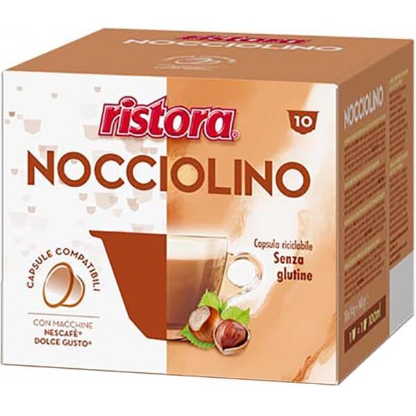 40 Capsule Ristora Compatibili Dolce Gusto Nocciolino