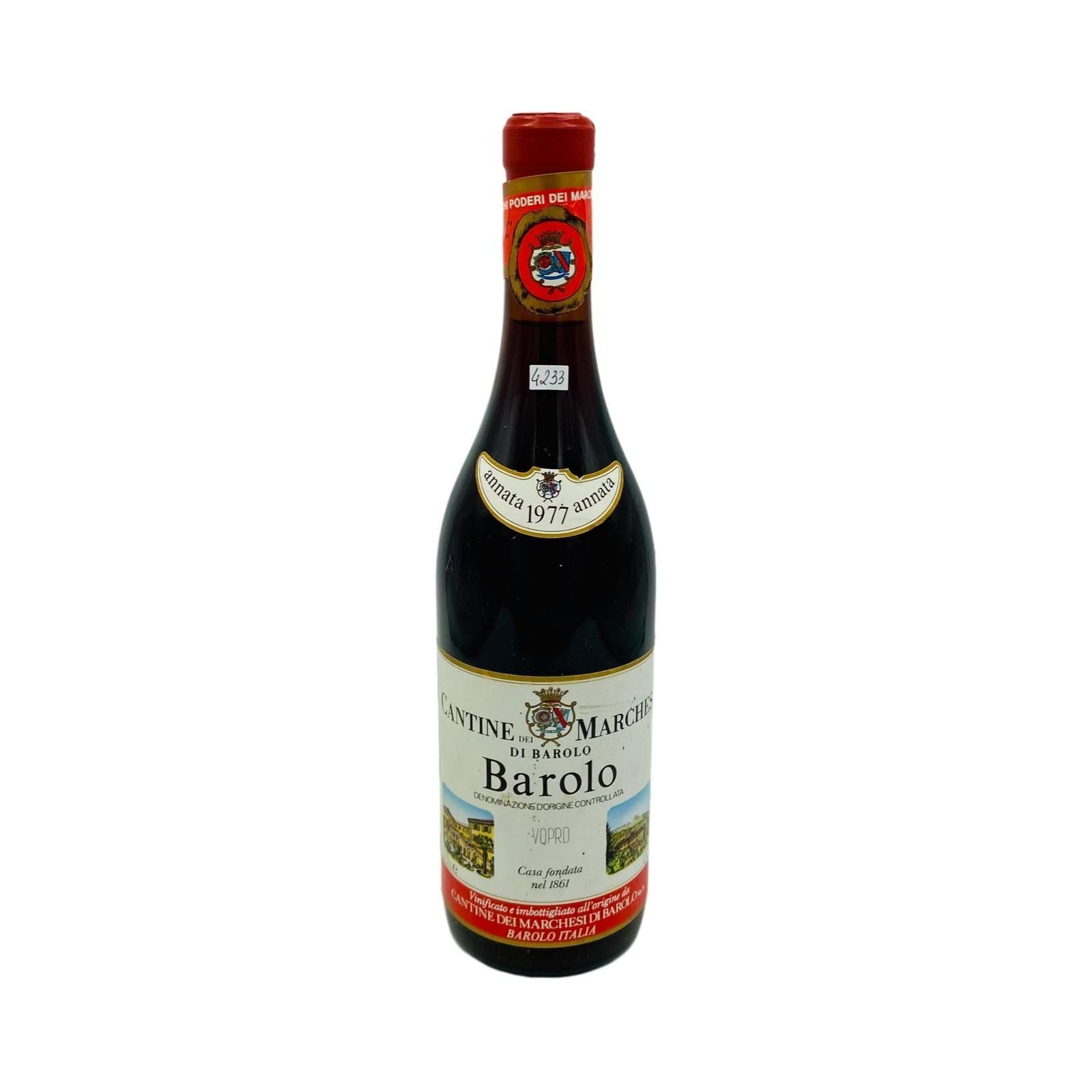 Vintage Bottle - Marchesi di Barolo Barolo DOC 1977 0,75 lt. - COD. 4233