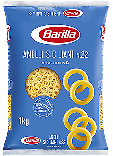 PASTA BARILLA ANELLI SICILIANI PASTA DI SEMOLA ITALIANA ANELLETTI AL FORNO 1 KG