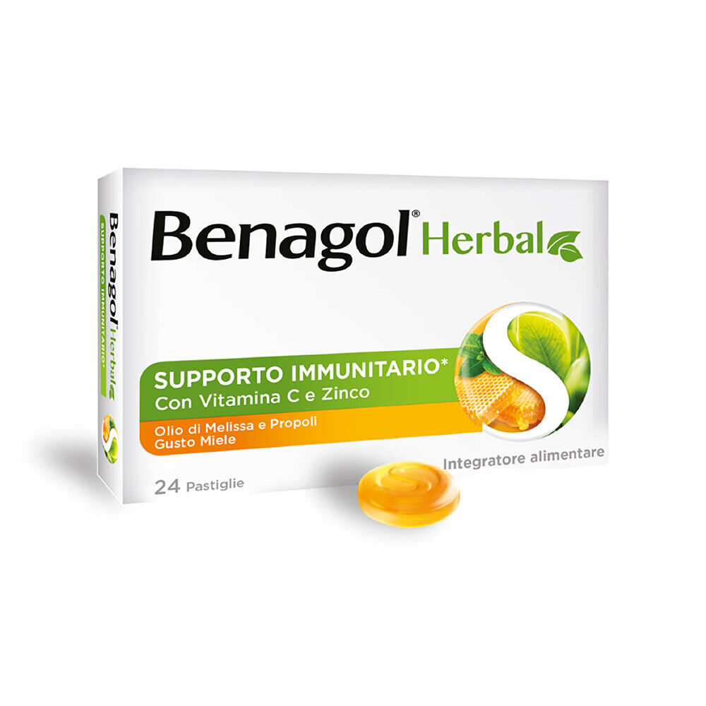 Herbal Miele Benagol 24 Pastiglie