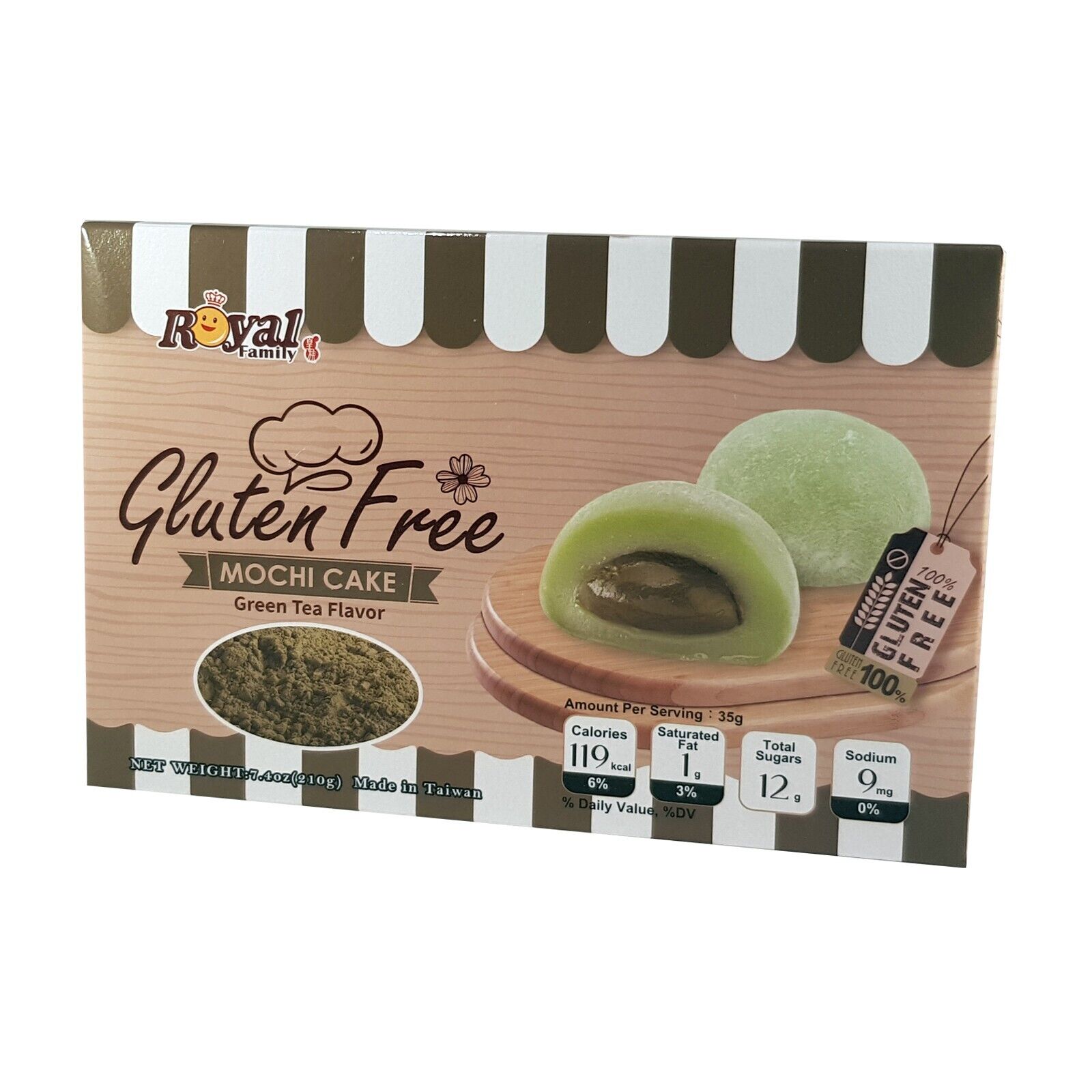 Mochi al tè verde senza glutine - 210 g Royal Family