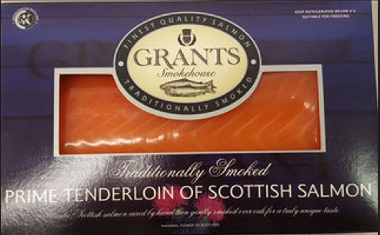 2X250 GRANTS SMOKEDHOUSE SALMONE SCOZZESE"TENDERLOIN" AFFUMICATO ASTUCCIATO