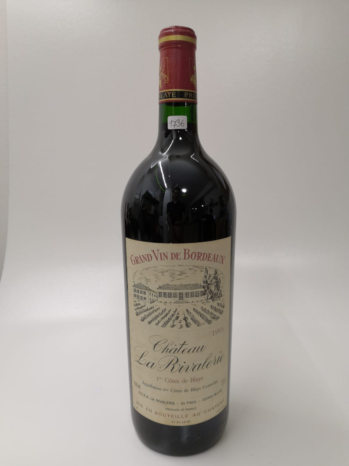 Vintage Bottle - La Rivalerie I Cotes de Blayer Chateau La Rivalerie  1993 1,5 l
