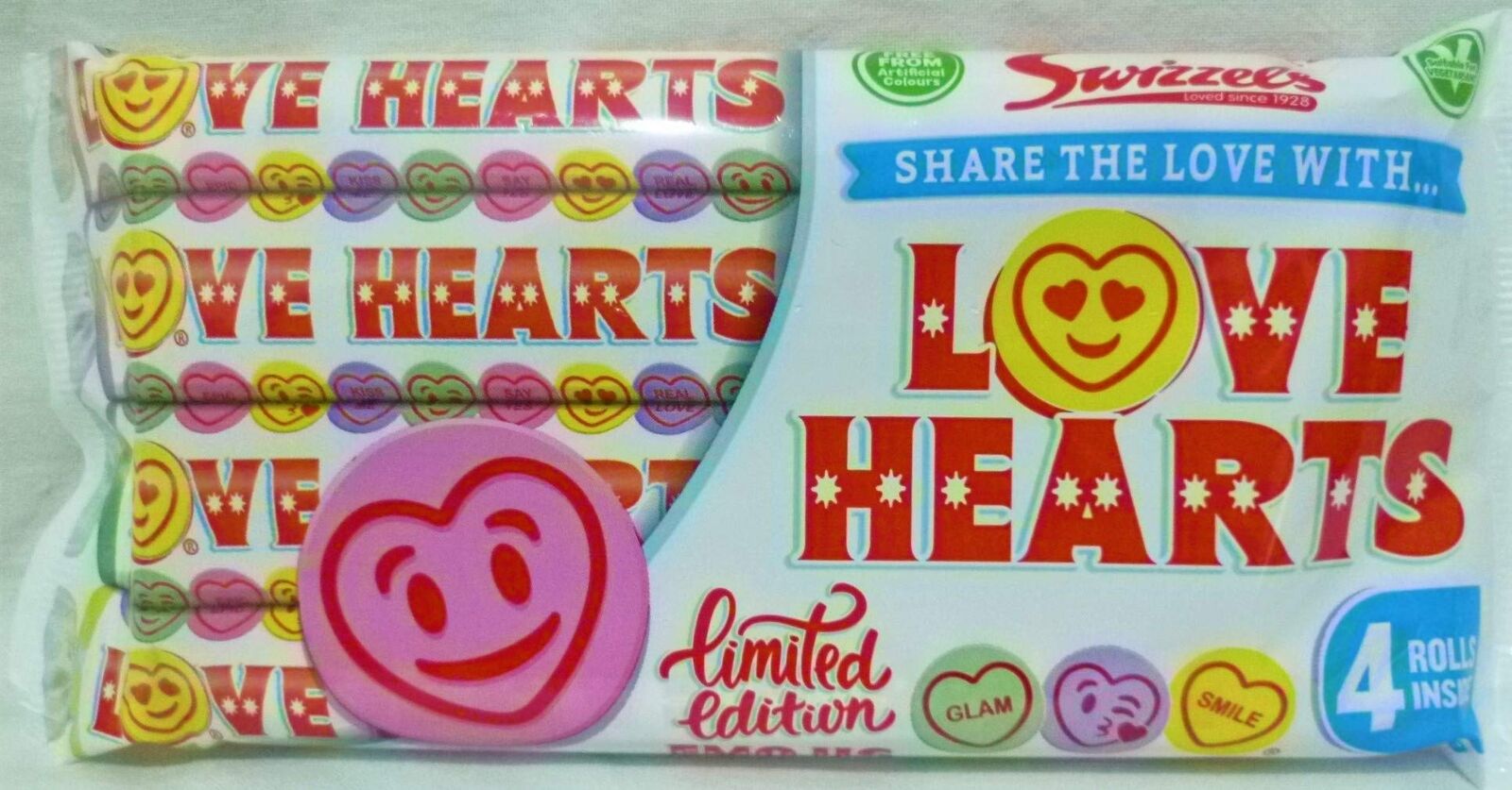 Swizzels Giant Love Heart 4 Rolls