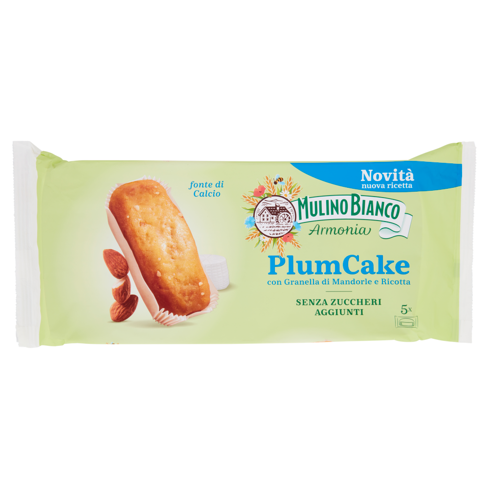 Mulino Bianco Mulino Bianco Armonia PlumCake Ricotta e Mandorle 10 pezzi 155 g