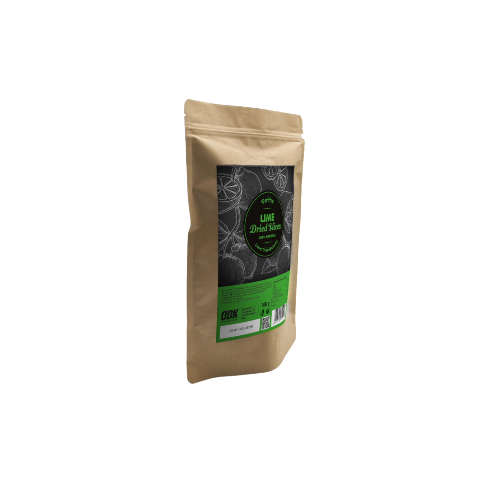Dried Fruit Odk Frutta Essicata Lentamente Lime Busta da 100 g Cocktail Dolci