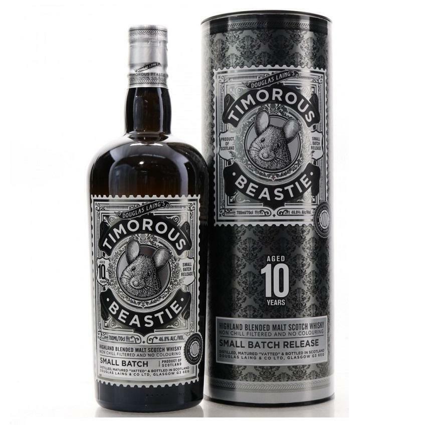 DOUGLAS LAING'S TIMOROUS BEASTIE AGED 10 YEARSBLENDED MALT SCOTCH WHISKY 70 CL I