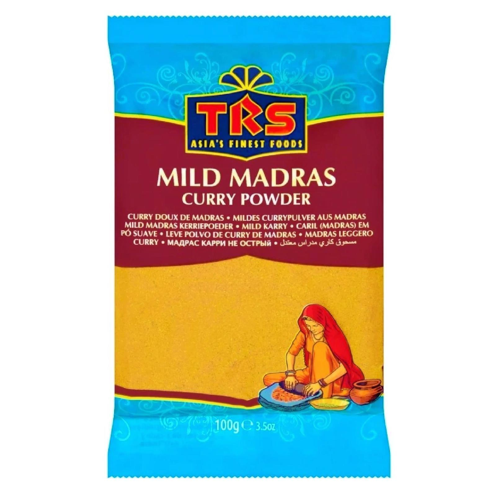 Curry in Polvere Mild Madras Curry Powder TRS Busta da 100 g Spezia Asian Food