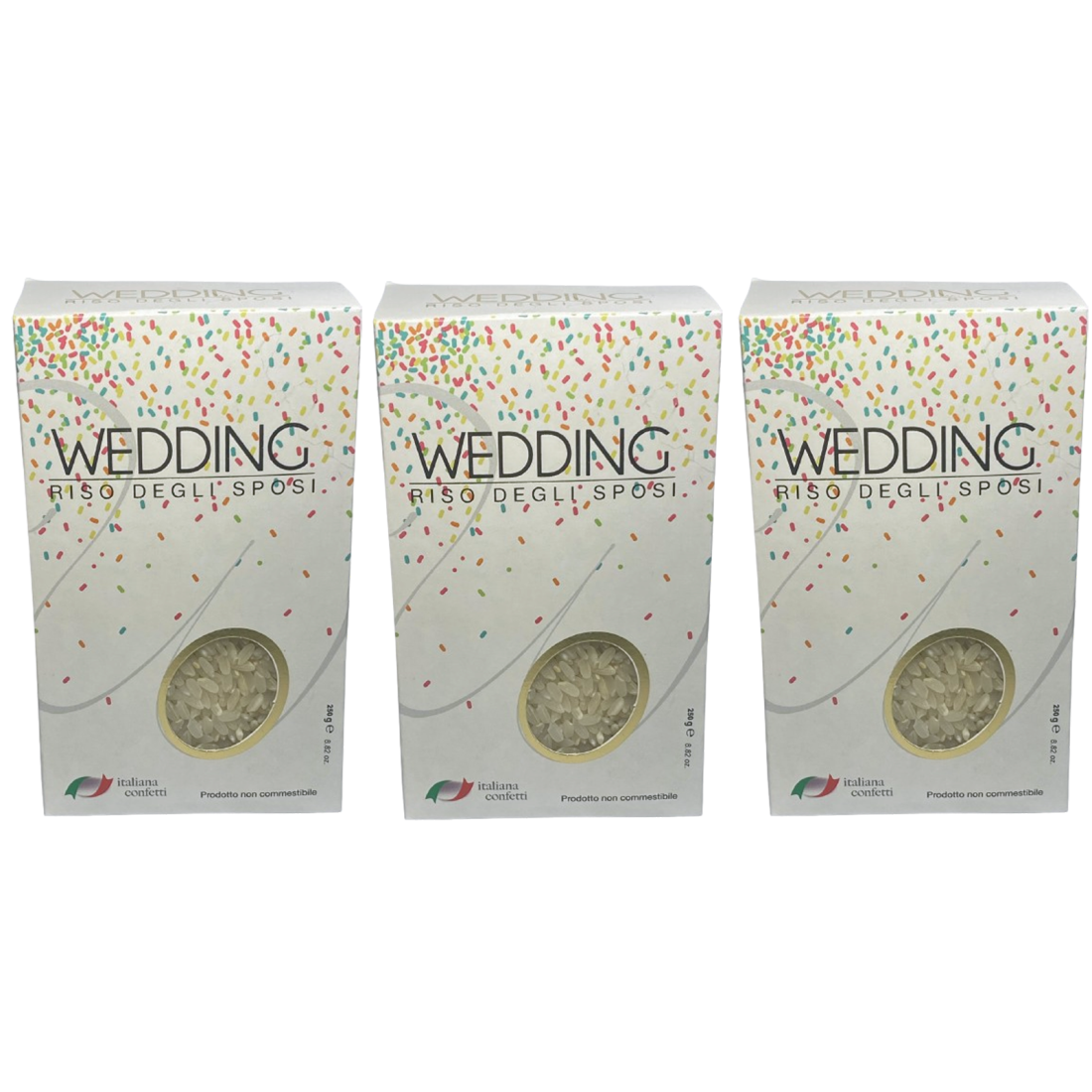 MAXTRIS WEDDING RISO DEGLI SPOSI ANTIMACCHIA BIANCO 750 KG (3x250)  MAX-RISB250-