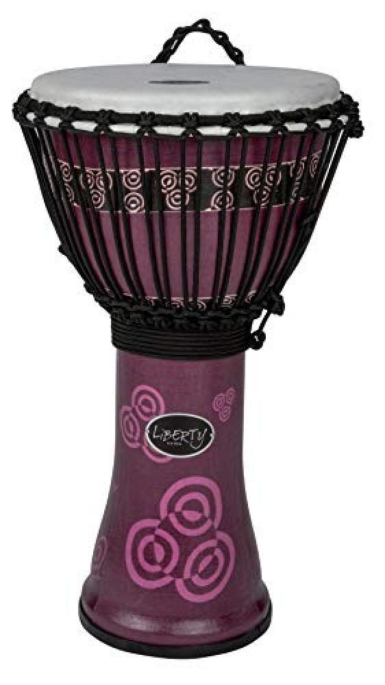 (TG. 12") Gewa Djembé Liberty Series Rope Tuned 30,5 cm astratto Bali Purpleken