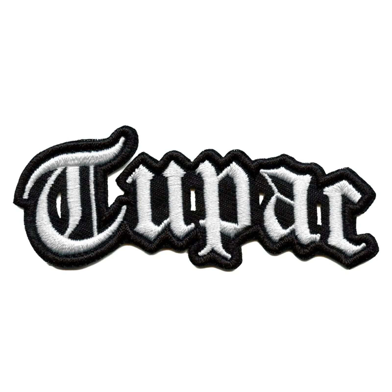 Tupac Shakur Old English Logo Toppa 2pac Ovest Coast Rapper Ricamato Ferro Su