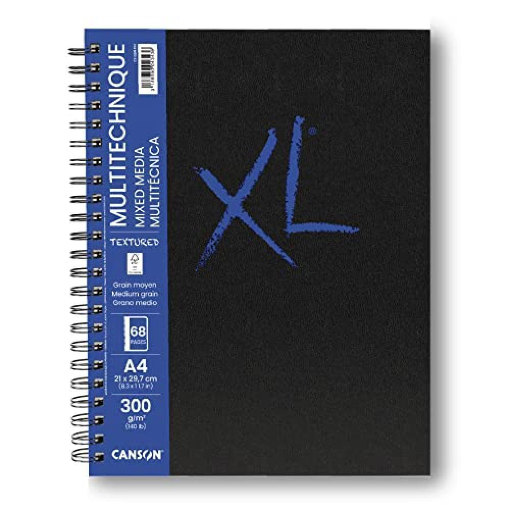 Canson XL Mix Media Textured A4 34 fogli 300 g, bianco, C31200L016 - NUOVO