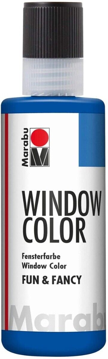 MARABU - "FUN&FANCY" COLORE A BASE D'ACQUA PER VETRI 8OML - COLORE BLU OLTREM...