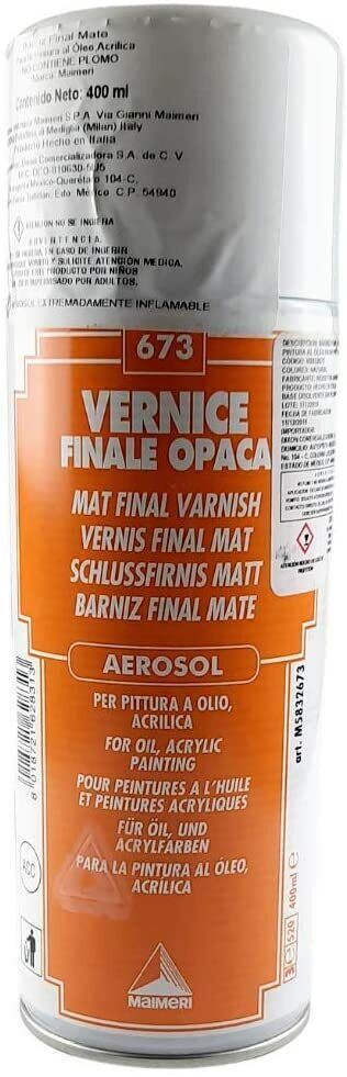 MAIMERI Spray Finale opaco pittura ad olio acrilico Vernice Aereosol finale